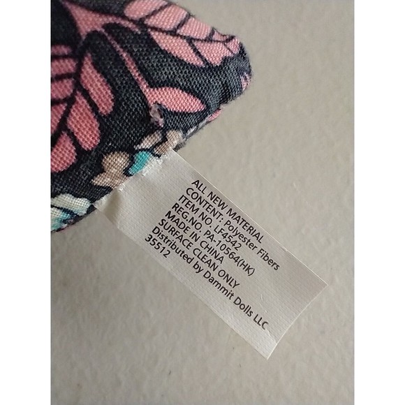 Dammit Doll 14" Stress Reliever Novelty Gift Idea Floral Hippie Retro Fabric - Picture 5 of 9